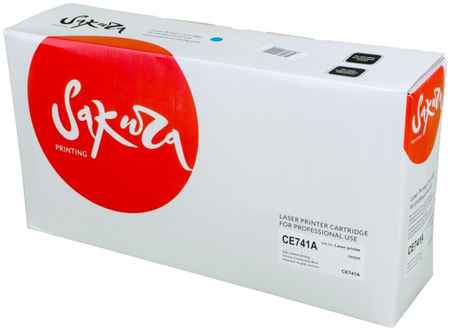 Картридж для лазерного принтера SAKURA CE741A SACE741A Blue, совместимый 965044440711698