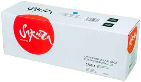 Картридж для лазерного принтера SAKURA CF401X SACF401X Blue, совместимый 965044440711770