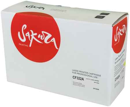 Картридж для лазерного принтера SAKURA CF322A SACF322A Yellow, совместимый 965044440711789