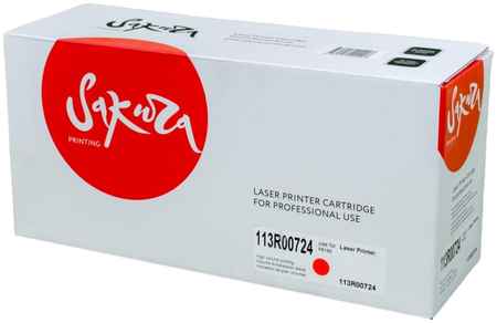 Картридж для лазерного принтера SAKURA 113R00724 SA113R00724 Black, совместимый 965044440711826