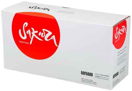 Картридж для лазерного принтера SAKURA 60F5000 SA60F5000 Black, совместимый 965044440711833