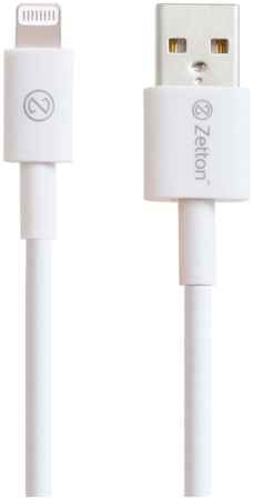 Кабель Zetton USB to Apple Lightning 1m White