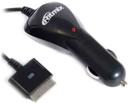 Автомобильное зарядное устройство Ritmix RM-016 App 30 контактов на кабеле 2.1 А, чёрный 965044440946182