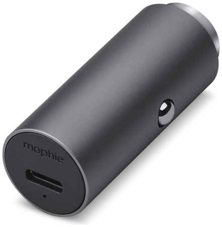 АЗУ Mophie Car Charger USB-C. Порт USB-C. Суммарная мощность до 18 Вт. Цвет cеребряный
