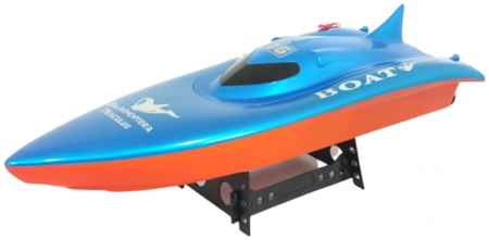 Радиоуправляемый катер Double Horse Whale Racer 55 см до 20 км/ч 7002-BLUE
