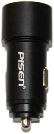 Автомобильное зарядное устройство USB Pisen ZQ-C0066-002 (2.4A/QC/PD+ порт USB-C)