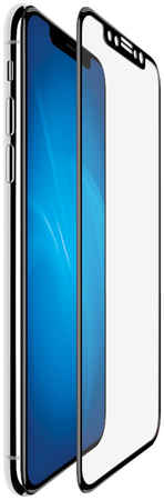 Broscorp Защитное стекло Brosco для APPLE iPhone XR 3D 0.3mm Black IPXR-3D-GLASS-BLACK