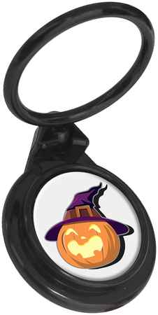 Кольцо-держатель Krutoff для телефона Хэллоуин - Тыковка в шляпе