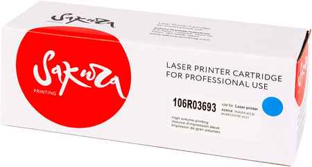 Картридж для лазерного принтера SAKURA 106R03693 SA106R03693 Blue, совместимый 965044440994662