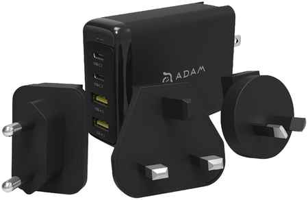 Сетевое зарядное устройство Adam Elements OMNIA PRO (USB-A, USB Type-C), чёрный OMNIA PRO, Type C, чёрный 965044441111783