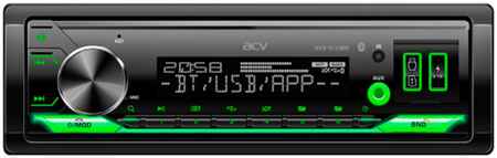 Автомагнитола 1din зелёная Bluetooth, USB, AUX, SD, FM - ACV AVS-928BG 965044441150006