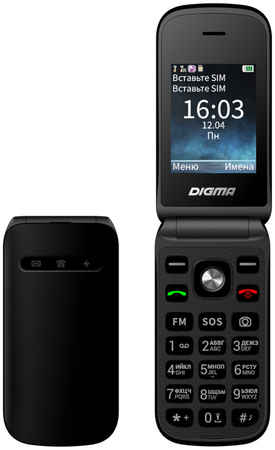 Сотовый телефон Digma VOX FS240 Black 965044441170072