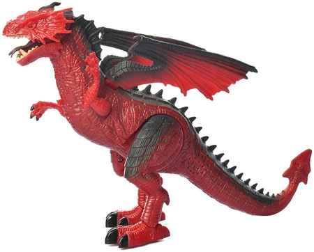 Интерактивный красный дракон Dinosaurs Island Toys RS6153 Интерактивный красный дракон (свет, звук, ходит) - RS6153 965044441236909