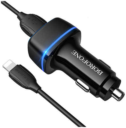 Зарядное устройство Borofone BZ14 Max + кабель USB - Lightning Black 6931474735928 965044441280492