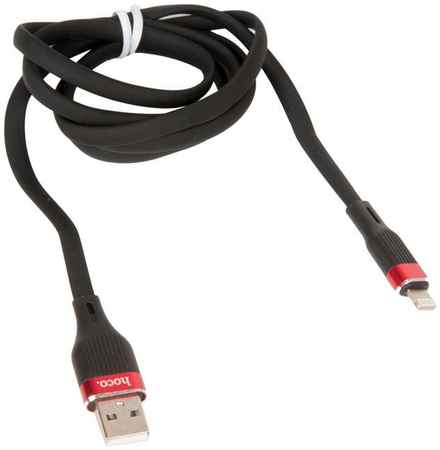 Кабель USB HOCO U72 Forest Silicone для Lightning, 2.4 A, длина 1.2 м, черный 965044441295110