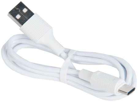 Hoco Кабель USB BOROFONE BX1 для Type-C, быстрая зарядка (fast charge), 3.0А, длина 1 м, белый