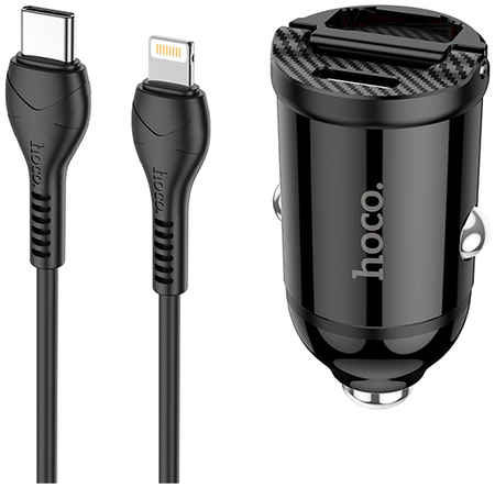 Зарядное устройство Hoco NZ2 Link 2xUSB + кабель Type-C - Lightning