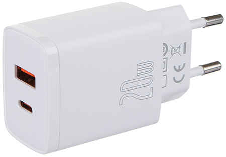 Зарядное устройство Baseus Compact Quick Charger USB - Type-C CCXJ-B02 White 965044441731756