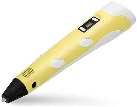 3DPEN-3 3D ручка для творчества (с трафаретами) Yellow+набор пластика 10шт/StoreX24 965044441755333