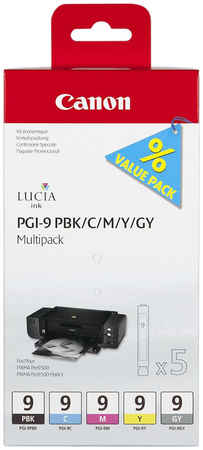Комплект картриджей Canon PGI-9 Multi Pack PBK/C/M/Y/GY 965044441789185