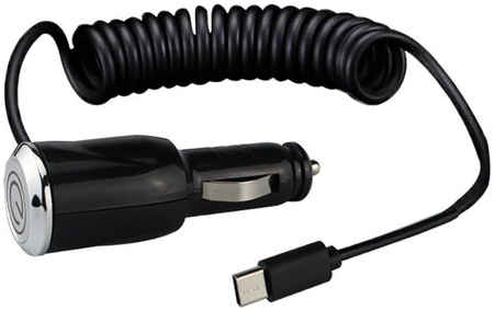 Автомобильное зарядное устройство Energy ET-18A с кабелем micro-USB, цвет - чёрный 965044442319381