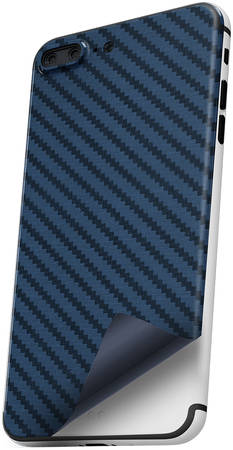 Пленка защитная гидрогелевая Krutoff для Xiaomi 8 Lite задняя сторона (карбон синий)