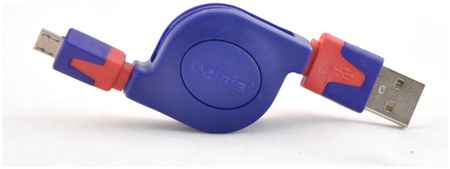 Belsis Кабель-рулетка USB 2.0 A вилка – micro B (5 Pins) вилка, сине-красный, BGL1183 965044442528735