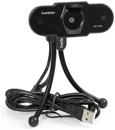 Web-камера ExeGate BlackView C525 HD Tripod Black 965044442534935