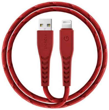 Кабель EnergEA NyloFlex USB - Lightning MFI 3А 1.5 м, цвет Красный (CBL-NF-RED150) 965044442573535