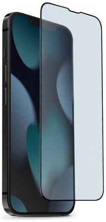 Стекло Uniq Optix Anti-blue Light для iPhone 13/13 Pro с черной рамкой 965044442574233