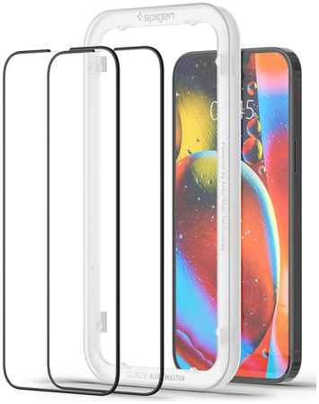Защитное стекло Spigen Glas.tR Align Master 2 Pack AGL03377 для iPhone 13 Pro Max (Black) 965044442923749