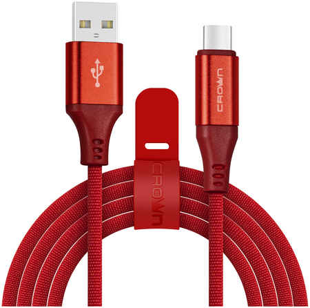 Кабель Crown USB - USB Type-C CMCU-3103C red