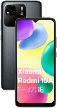 Смартфон Xiaomi Redmi 10A 2/32GB Graphite Gray (38893) 965044443077903