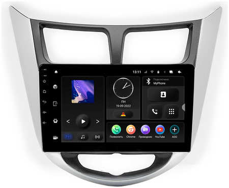 Incar (Intro) Автомагнитола Hyundai Solaris 2011-17 (Maximum Incar TMX-2421-6) Android 10, QLED 1280x720