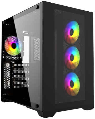 Корпус компьютерный Powercase Vision (CVBA-L4) Black 965044443146846