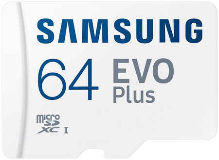 Карта памяти Samsung EVO Plus 64GB microSDXC Class 10 MB-MC64KA/EU 965044443343860