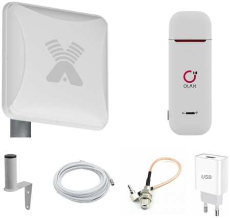АНТЕКС Мобильный интернет на дачу 3G/4G/WI-FI - Комплект Olax Lite ( Модем+Антенна 15ДБ)