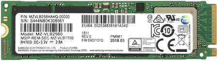 SSD накопитель Samsung PM981 M.2 2280 256 ГБ MZ-VLB256HBHQ 965044443389795