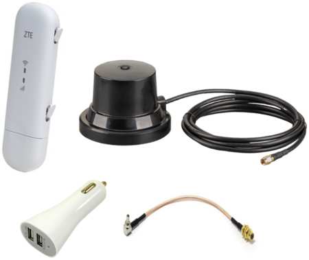 Модем ZTE MF79U 3G/4G с WiFi и автомобильной антенной 965044443571445