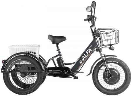 Трицикл GREEN CITY e-ALFA Trike серый