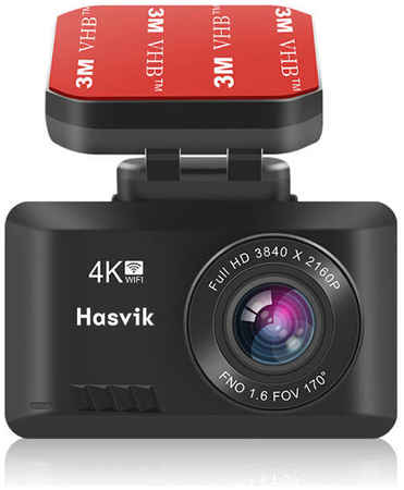 Видеорегистратор Hasvik DVR S16 с задней камерой, угол обзора 170, 140, качество 4К 965044443817339