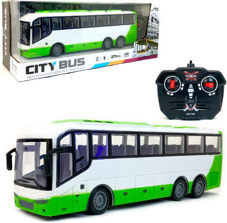 Радиоуправляемый автобус со светящимися фарами City Bus, 1:30 110651 965044443930116
