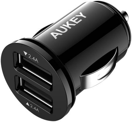 Автомобильное зарядное устройство Aukey CC-S1 (Black) 965044444217578