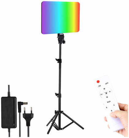 Mobicent Осветитель PM-36 с регулировкой цвета и яркости, профессиональный свет RGB на штативе JBH 965044445016789