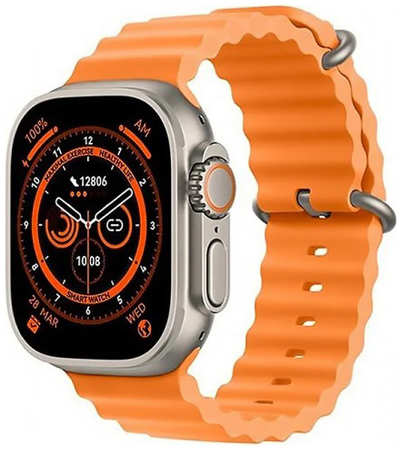 Wearfit Смарт-часы X8 Ultra Smart Watch 49mm Gold золотистый/оранжевый 965044445063122