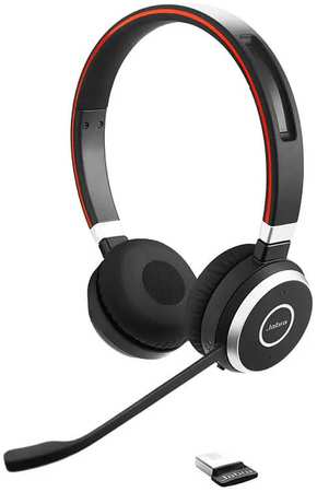 Игровые наушники Jabra Evolve 65 SE MS Stereo, Link 380a черный (6599-833-309) 965044445135350