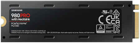 SSD накопитель Samsung 980 PRO M.2 2280 2 ТБ MZ-V8P2T0CW с радиатором подходит для PS5
