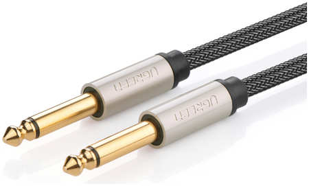 Кабель UGREEN AV128 (10638) 6.5mm Male to Male Stereo Auxiliary Aux Audio Cable. Длина: 2м AV128 (10638) 6.5mm Male to Male Stereo Auxiliary Aux Audio Cable. Длина: 2м. Цвет: серый 965044445376413