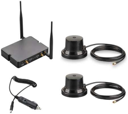 Роутер 3G/4G-WiFi Kroks m6 LTE cat.6 до 300 Мбит/с с двумя антеннами для машины