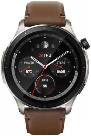 Смарт-часы Amazfit GTR 4 серебристый/коричневый 965044445418187
